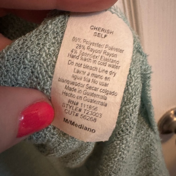 Green Open-Front Cardigan - Picture 2 of 4